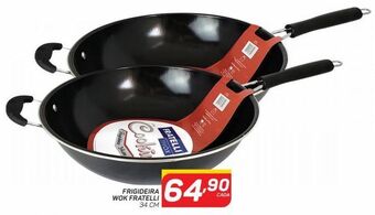 Frigideira wok fratelli 34 cm