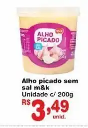 Alho picado sem sal m&k