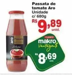 Passata de tomate aro 680g