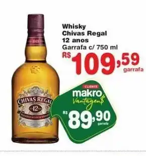Whisky chivas regal 12 anos 750ml