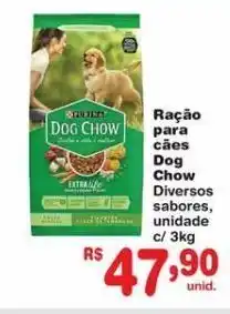 Makro Ração para cães dog chow 3kg oferta