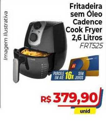 Hiper Moreira Fritadeira Sem óleo Cadence Cook Fryer 2.6L oferta