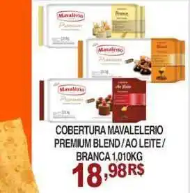 Mercadão Atacadista Cobertura Mavalelerio Premium Blend Ao Leite Branca 1.010kg oferta