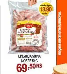 Mercadão Atacadista Linguiça Suína Nobre 5kg oferta