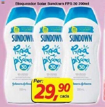 Bloqueador Solar Sundown FPS 30 200ml