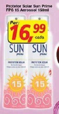 Supermercados Guanabara Protetor Solar Sun Prime FPS 15 Aerossol 150ml oferta
