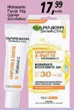 Supermercados Guanabara Hidratante Facial 15g Garnier SkinActive oferta
