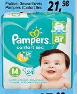 Supermercados Guanabara Fraldas Descartaveis Pampers Comfort Sec oferta