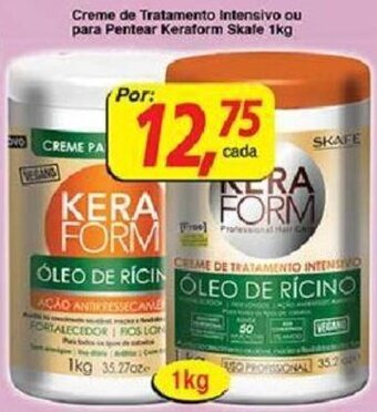 Supermercados Guanabara Creme de Tratamento Intensivo ou para Pentear Keraform Skafe 1kg oferta