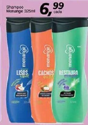 Supermercados Guanabara Shampoo Monange 325ml oferta