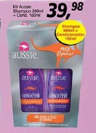 Supermercados Guanabara Kit Aussie Shampoo 360ml + Cond. 180ml oferta