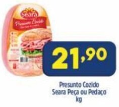 Presunto Cozido Seara peca ou Pedaco 1kg