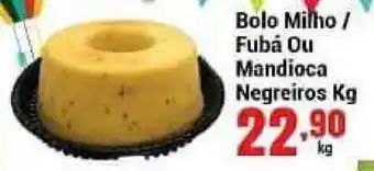 Negreiros Bolo Milho Fubá Ou Mandioca Negreiros 1kg oferta
