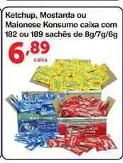 Roldão Ketchup Mostarda Ou Maionesa Konsumo Caixa Com 182 Ou 189 oferta