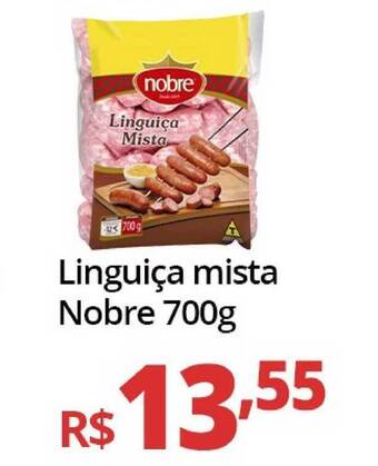 Supermercados Baklizi Linguiça Mista Nobre 700g oferta