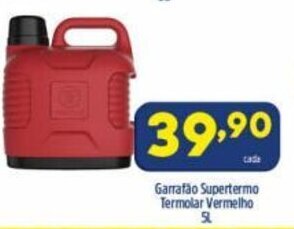 Garrafao Supertermo Termolar Vermelho 5L