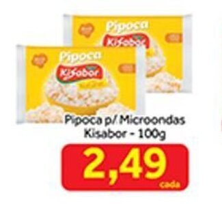 Shibata Supermercados Pipoca p/ Microondas Kisabor 100g oferta