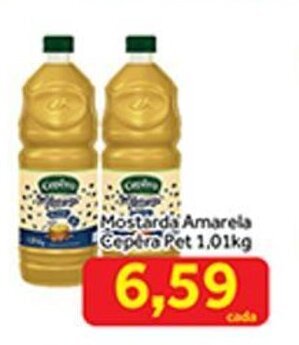 Shibata Supermercados Mostarda Amarela Cepera Pet 1.01kg oferta
