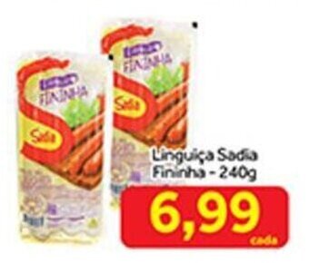 Shibata Supermercados Linguica Sadia Fininha 240g oferta