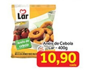 Shibata Supermercados Aneis de Cebola Lar 400g oferta