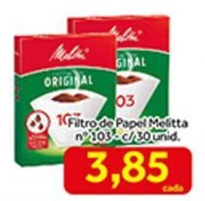 Shibata Supermercados Filtro de Papel Melitta n 103 c/30 unid. oferta
