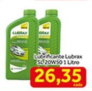 Lubrificante Lubrax SL 20W50 1L