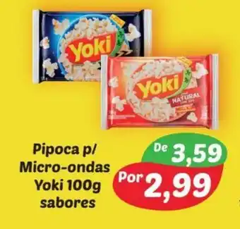 Pipoca p/ Microondas Yoki 100g sabores