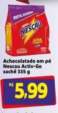 Achocolatado em po Nescau Activ-Go sache 335g