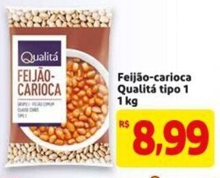 Mercado Extra Feijao-carioca Qualita tipo 1 - 1kg oferta
