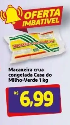 Macaxeira crua congelada Casa do Milho Verde 1kg