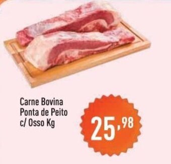 Supermercados Pague Menos Carne Bovina Ponta de Peito c/ osso 1kg oferta