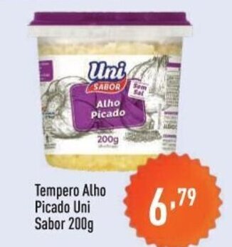Tempero Alho Picado Uni Sabor 200g