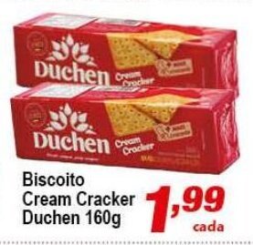 Biscoito Cream Cracker Duchen 160g