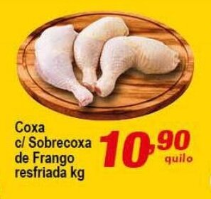 Ricoy Supermercados Coxa c/ Sobrecoxa de Frango Resfriada 1kg oferta
