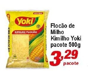 Ricoy Supermercados Flocao de Milho Kimilho Yoki pacote 500g oferta