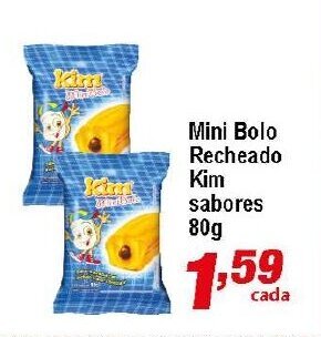 Ricoy Supermercados Mini Bolo Recheado Kim Sabores 80g oferta