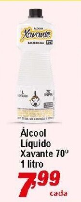 Alcool Liquido Xavante 70 1L
