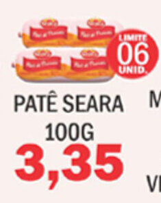 Supermercados Mendonça Pate Seara 100g oferta