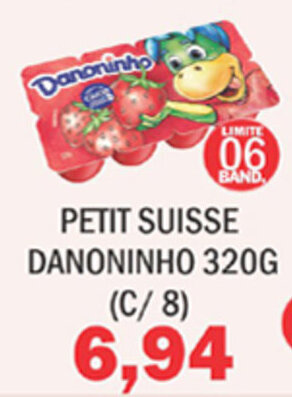 Supermercados Mendonça Petit Suisse Danoninho 320g c/8 oferta