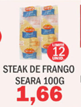 Supermercados Mendonça Steak de Frango Seara 100g oferta