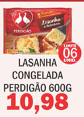 Lasanha Congelada Perdigao 600g