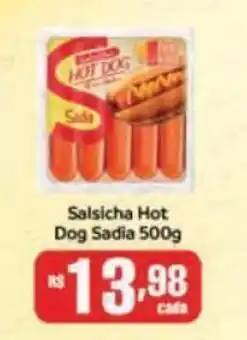 Supermercados Pague Menos Salsicha Hot Dog Sadia 500g oferta