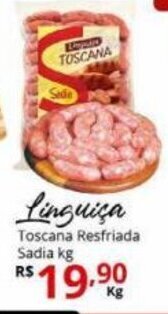 Ricoy Supermercados Linguica Toscana resfriada Sadia 1kg oferta