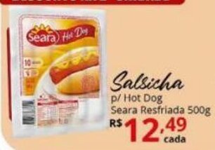 Salsicha p/ Hot Dog Seara Resfriada 500g