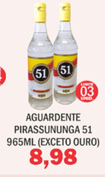 Aguardente Pirassununga 51 965ml