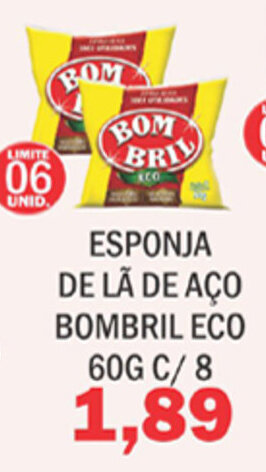 Esponja De La De Aco Bombril Eco 60g c/8