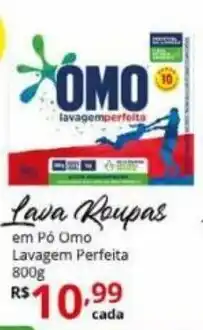 Ricoy Supermercados Lava Roupas em po Omo Lavagem Perfeita 800g oferta