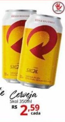 Cerveja Skol 350ml