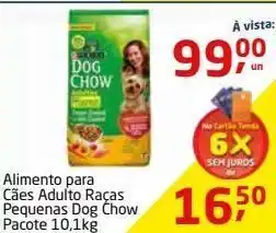Tenda Atacado Alimento para cães dog chow 10,1kg oferta
