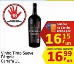Tenda Atacado Vinho tinto pérgola 1l oferta